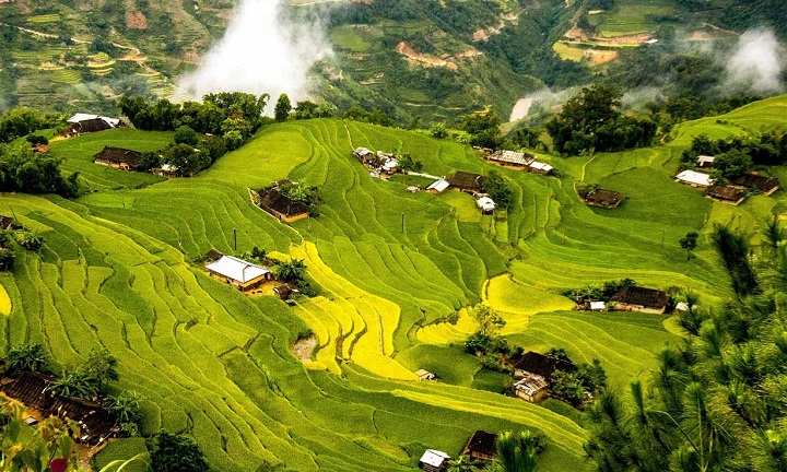 trek ha giang vietnam riziere en terrasse